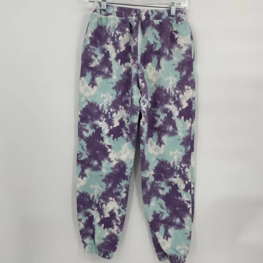 Art Class Tie Dye Jogger Pants Casual Purple Blue Size Girls XL 14/16